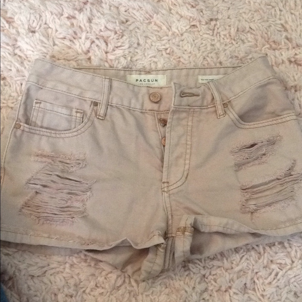 Pacsun Blush Pink Shorts - Picture 1 of 2